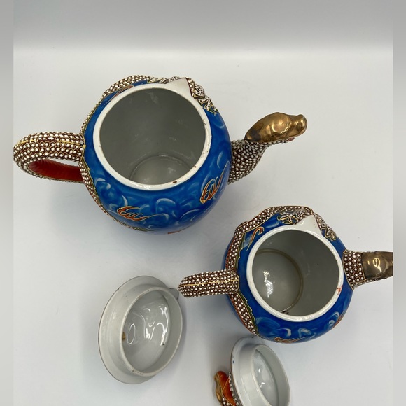 Vintage Kutani style Moriage Dragonware Teapots, Hand-Painted, Japan Your choice - Picture 6 of 9